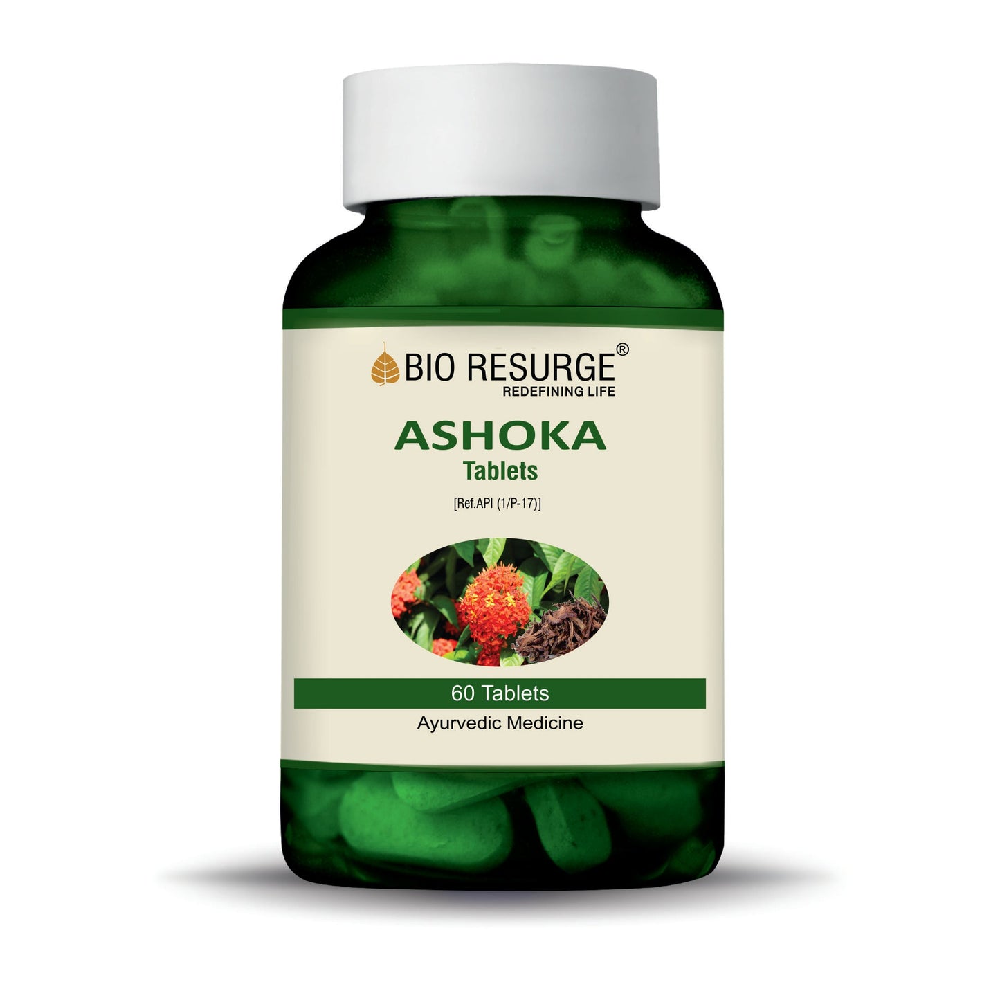 Bio Resurge Ashoka Tablets For Irregular Periods, Hormonal Imbalance|PCOD & PCOS Care-750mg(60 tablets): One piece MRP (Inclusive of all taxes):Rs.280/- Net Weight 45gm/