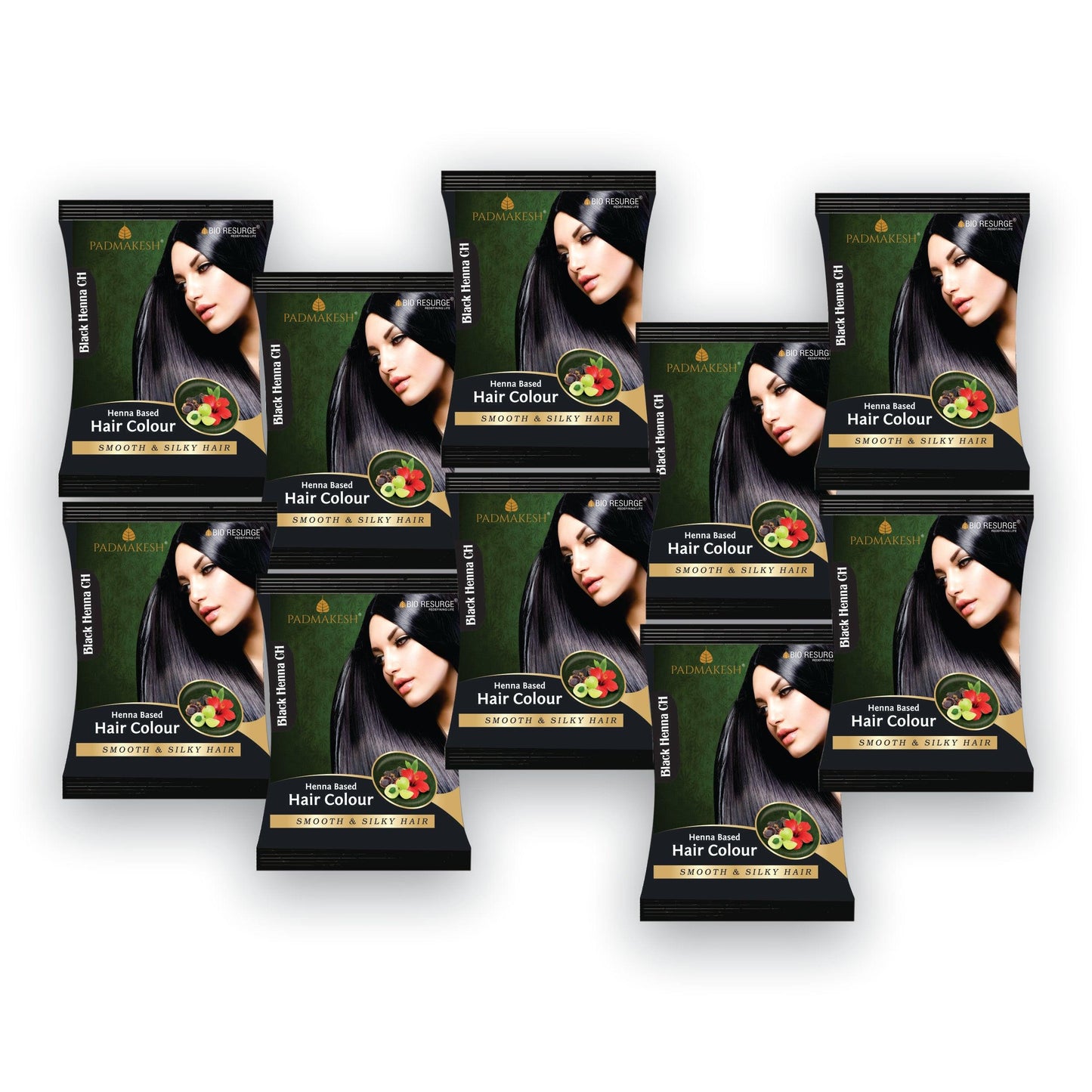 Bio Resurge Padmakesh Henna Hair Dye for All Types of Hairs: One piece MRP (Inclusive of all taxes):Rs 15/- Net Weight 15gm, Black CH: 15gm